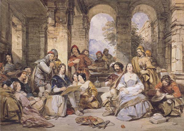 Scene from the Life of Salvator Rosa (mk47)